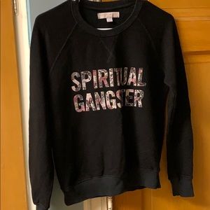 Spiritual Gangster Floral & Gold sweatshirt